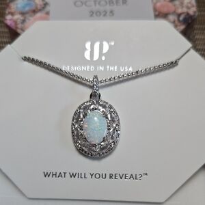 Bomb Party October Opal Necklace